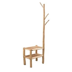 Clearance Rustikale Design-Garderobe aus Eukalyptusholz - Drawa Garderoben