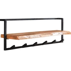 Best Rustikale Wandgarderobe aus Stahl in Grau - Bash Garderoben