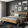 Rustikal-modernes Bett aus Asteiche Massivholz - Raistan Betten