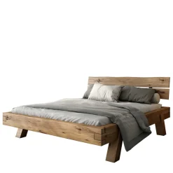 Rustikal-modernes Bett aus Asteiche Massivholz - Raistan Betten