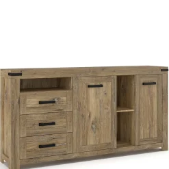 Best Rustikal-modernes Sideboard in Eiche Dunkel - Ginetta Sideboards