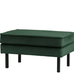 Best Samt Polsterhocker in Grün - Distroit Hocker