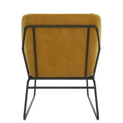 Samt Sessel in Gelb Samt - Meckey Sessel