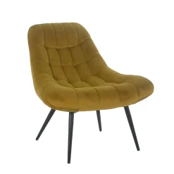 Clearance Samt Sessel ohne Armlehnen mit 50 cm Sitzhöhe - Agata Sessel|Stühle