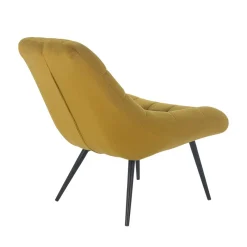 Clearance Samt Sessel ohne Armlehnen mit 50 cm Sitzhöhe - Agata Sessel|Stühle