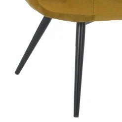 Clearance Samt Sessel ohne Armlehnen mit 50 cm Sitzhöhe - Agata Sessel|Stühle