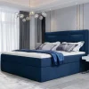 Sale Samt-Boxbett in Dunkelblau - Kean Betten