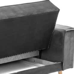 Sale Samtvelours Federkerncouch mit Bettfunktion - Vlacoma Betten|Sofas