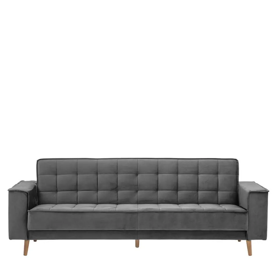 Sale Samtvelours Federkerncouch mit Bettfunktion - Vlacoma Betten|Sofas