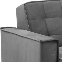 Sale Samtvelours Federkerncouch mit Bettfunktion - Vlacoma Betten|Sofas
