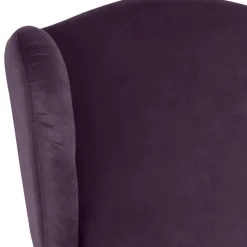 Samtvelours Ohrensessel in Dunkellila - Aglaia Sessel