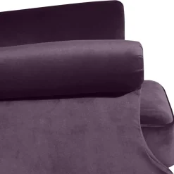 Samtvelours Ohrensessel in Dunkellila - Aglaia Sessel