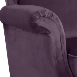 Samtvelours Ohrensessel in Dunkellila - Aglaia Sessel