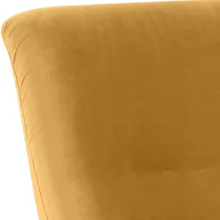 Samtvelours Sessel in Gelb und Schwarz - Nikaragva Sessel
