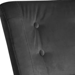 Clearance Samtvelours-Polstersessel in Anthrazit - Hamzad Sessel