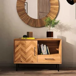 Sale Scandi Chic Kommode aus Wildeiche & Metall - Kerfa Tv & Hifi-Möbel|Lowboards