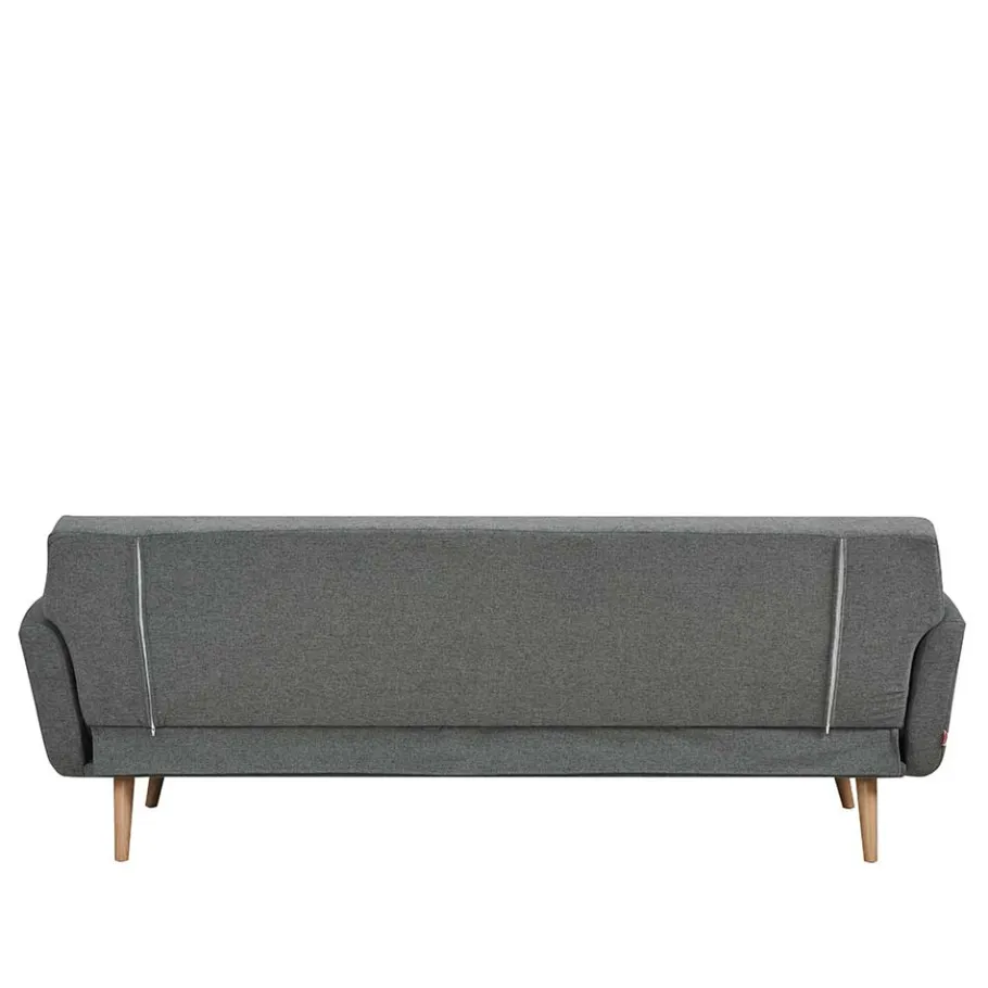 Best Scandi Chic Schlafcouch in Dunkelgrau & Natur - Giorgio Betten