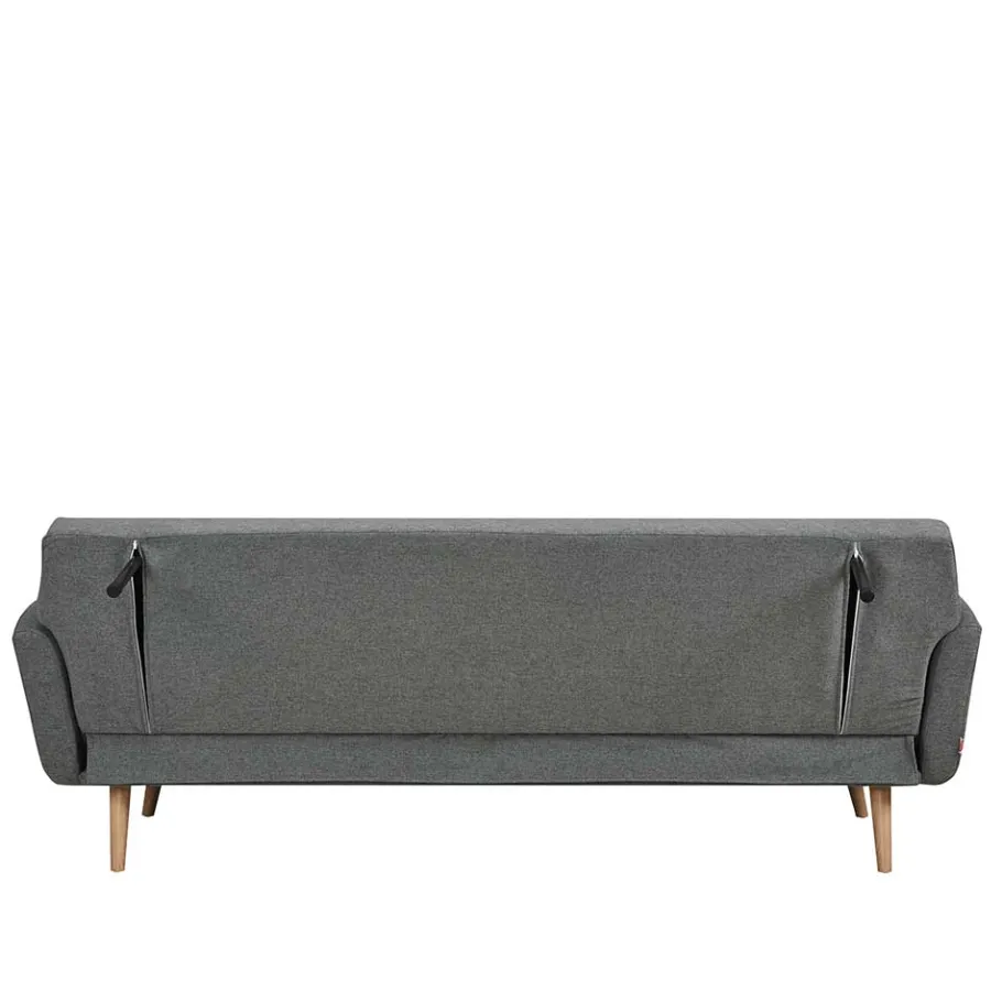 Best Scandi Chic Schlafcouch in Dunkelgrau & Natur - Giorgio Betten