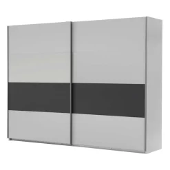 New Schiebetüren Kleiderschrank Camelo in Weiß Dunkelgrau Kleiderschränke