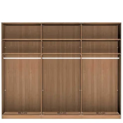 Outlet Schiebetürschrank in Weiß Glas - Crucav Kleiderschränke