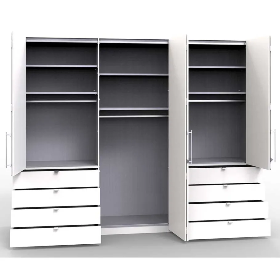 Schlafbereich Kleiderschrank mit acht Schubkästen - Dolienca Schränke