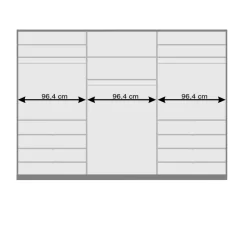 Schlafbereich Kleiderschrank mit acht Schubkästen - Dolienca Schränke