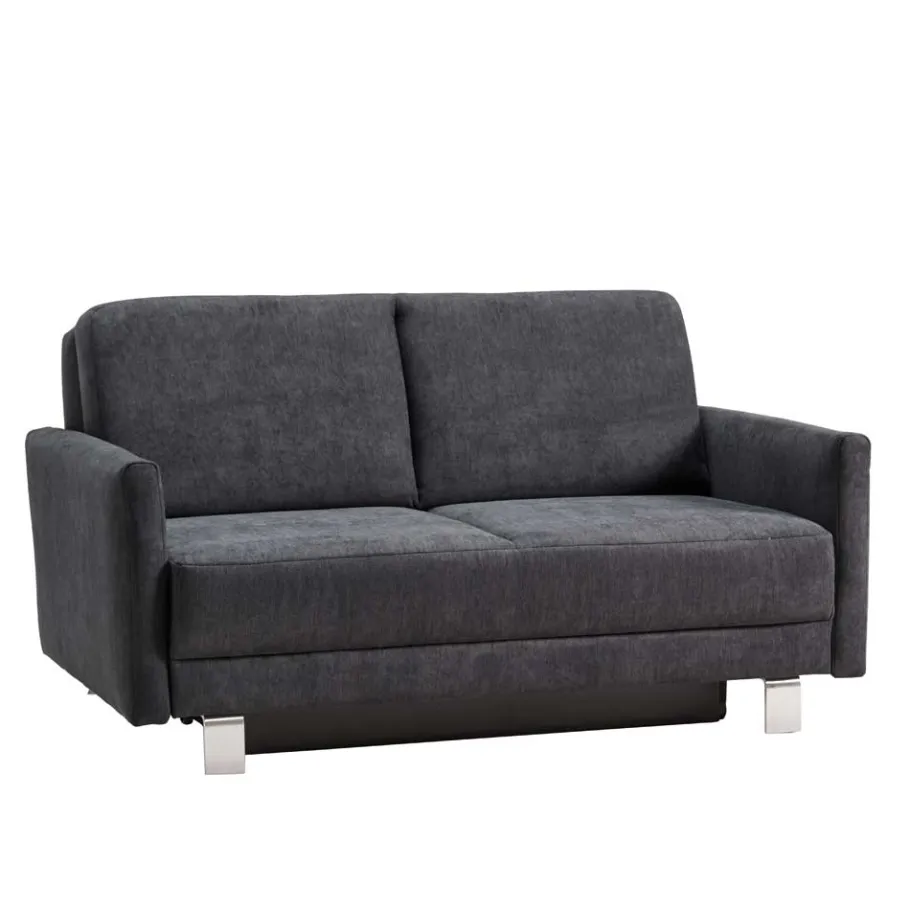 Best Schlafcouch mit Bettkasten in Blaugrau - Casmas Betten|Sofas
