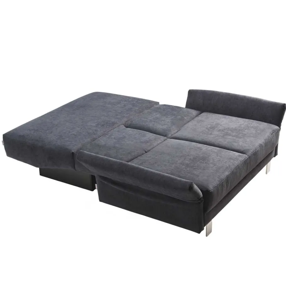 Best Schlafcouch mit Bettkasten in Blaugrau - Casmas Betten|Sofas