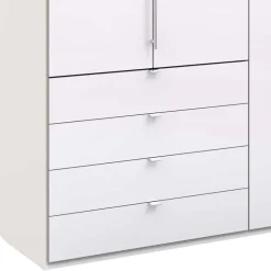New Schlafraum Kleiderschrank in Weiß Glas Front - Dolienca Kleiderschränke|Schränke