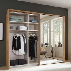 Hot Schlafraum Schrank mit Schwebetüren - Emya Kleiderschränke|Schränke