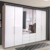 Hot Schlafzimmer Falttüren-Schrank mit Spiegel - Empresian Kleiderschränke|Schränke
