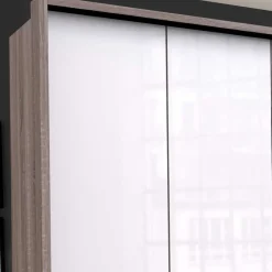 Hot Schlafzimmer Falttüren-Schrank mit Spiegel - Empresian Kleiderschränke|Schränke