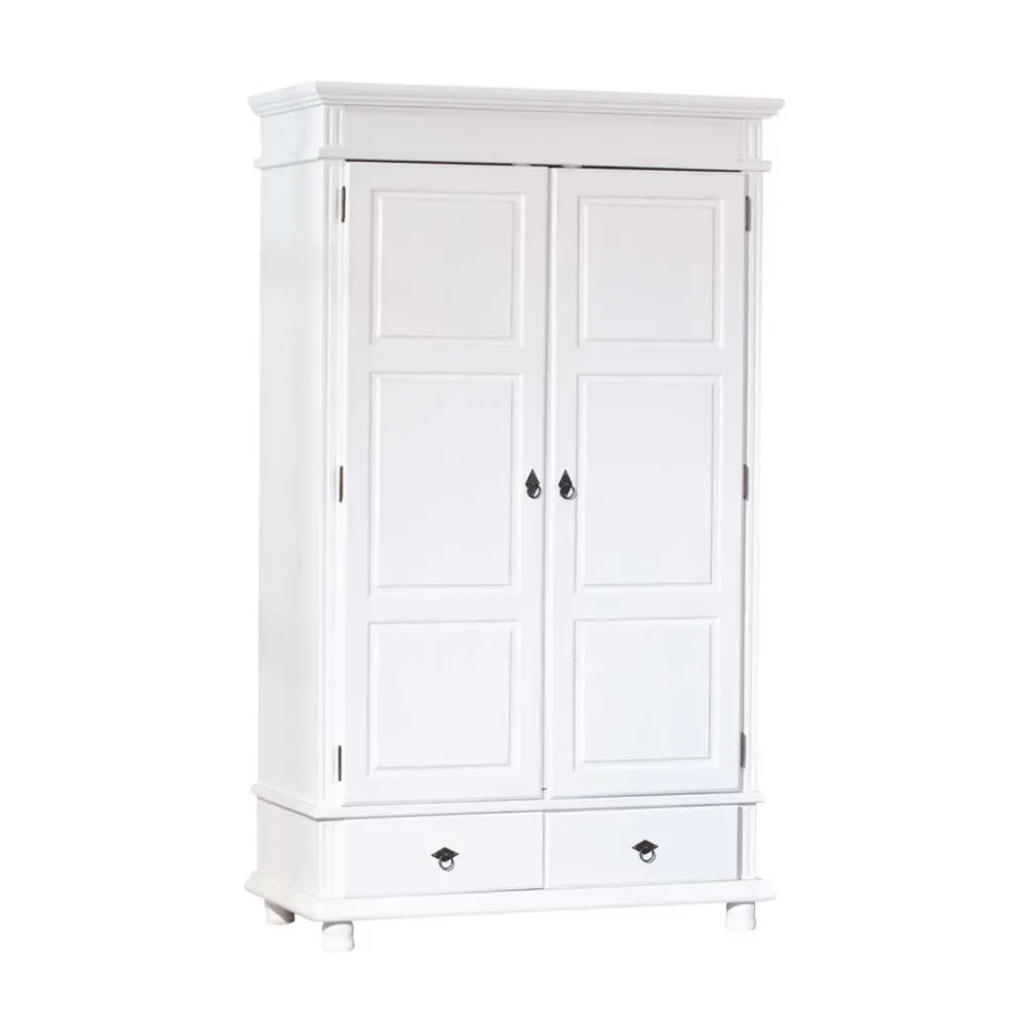 Outlet Schlafzimmer Kleiderschrank Powera in Weiß Kleiderschränke|Schränke