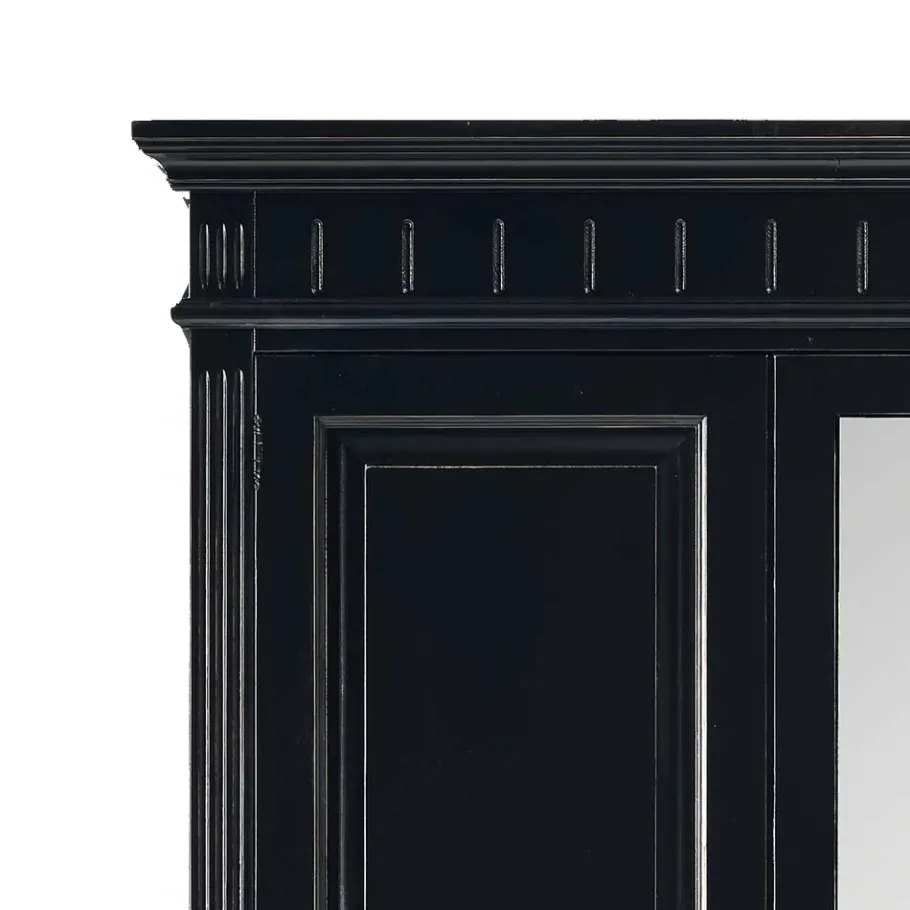 Outlet Schlafzimmer Kleiderschrank Andoro in Schwarz Kleiderschränke|Schränke