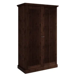 Outlet Schlafzimmer Kleiderschrank in Dunkelbraun - Nauizia Kleiderschränke