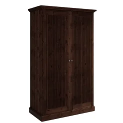 Outlet Schlafzimmer Kleiderschrank in Dunkelbraun - Nauizia Kleiderschränke