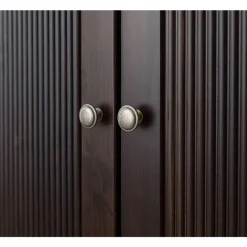 Outlet Schlafzimmer Kleiderschrank in Dunkelbraun - Nauizia Kleiderschränke