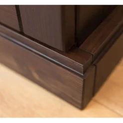 Outlet Schlafzimmer Kleiderschrank in Dunkelbraun - Nauizia Kleiderschränke