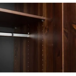 Outlet Schlafzimmer Kleiderschrank in Dunkelbraun - Nauizia Kleiderschränke