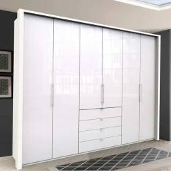 New Schlafzimmer Kleiderschrank mit Falttüren & Schubladen - Dolienca Kleiderschränke