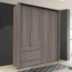 Online Schlafzimmer Kleiderschrank in Eiche dunkel - Crenba KleiderschrÀnke|SchrÀnke