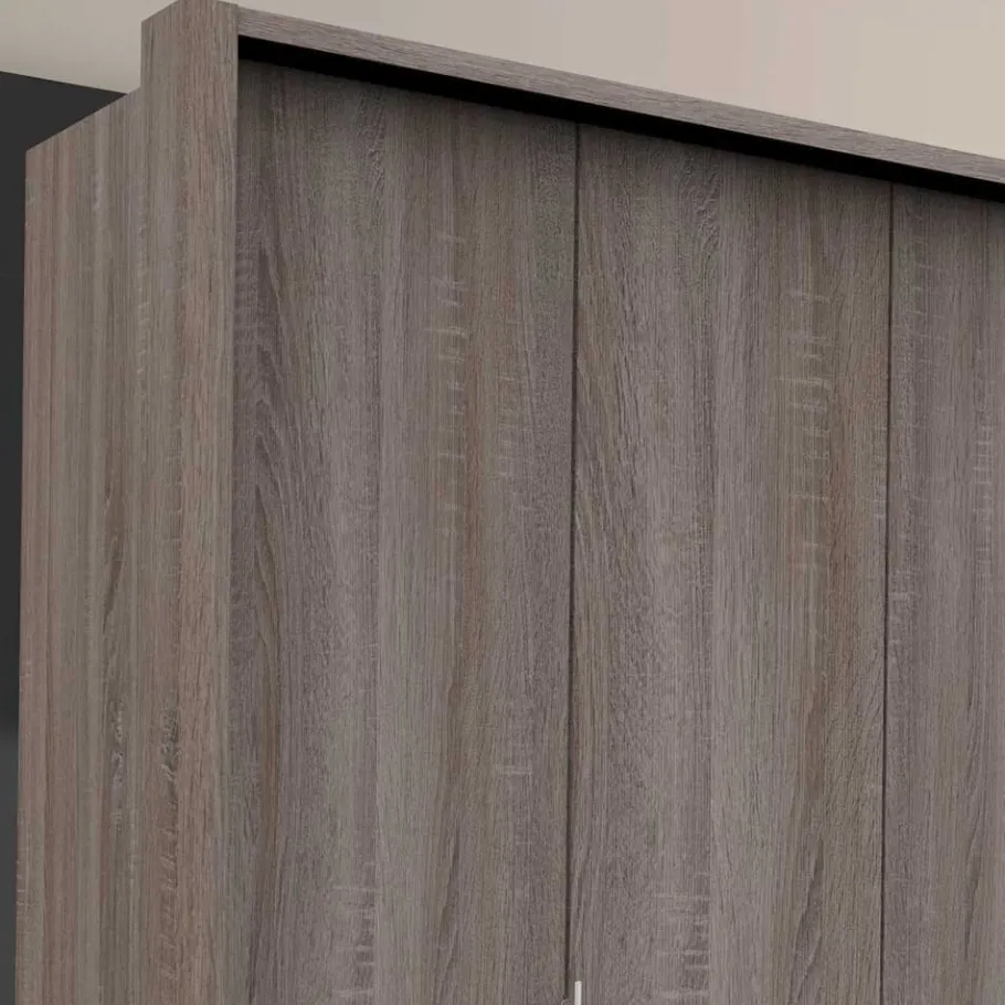 Online Schlafzimmer Kleiderschrank in Eiche dunkel - Crenba Kleiderschränke|Schränke