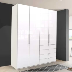 Sale Schlafzimmer Kombi-Kleiderschrank in Weiß - Dolienca Kleiderschränke|Schränke