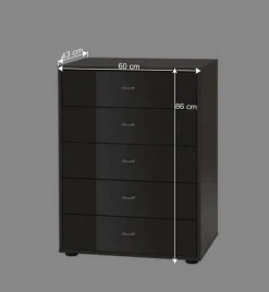 Schlafzimmer Kommode Patrosan in Graubraun Kommoden