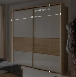 Hot Schlafzimmer Schwebetürenschrank 2-türig - Emdsiva Kleiderschränke|Schränke