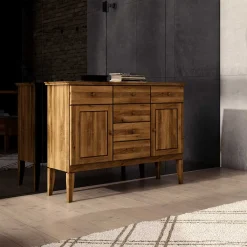 Schlafzimmer Sideboard Masdamos aus Wildeiche Massivholz Sideboards