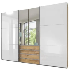 Sale Schlafzimmerkleiderschrank mit Dreh- & Schiebetüren - Stufania I Kleiderschränke