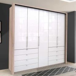 Online Schlafzimmer-Kleiderschrank mit TĂŒr & 2 FalttĂŒren - Bosays KleiderschrĂ€nke