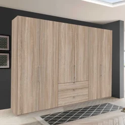 Discount Schlafzimmerkleiderschrank in Holz Nachbildung - Zayun I Kleiderschränke