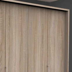 Discount Schlafzimmerkleiderschrank in Holz Nachbildung - Zayun I Kleiderschränke